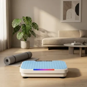 Vertical Portable Vibration Plate Exercise Machine with LED Display and Remote
