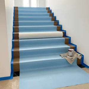 Vertical Use Floor Protection Roll Protective Flooring Painter Fleece