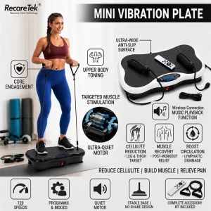 Vibration Foot Plate Exercise Machine for Home Therapy and Full Body Workouts