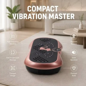Vibration Plate Body Shaker Fitness Machine with Cute Cat Pattern and Silent Motor, Portable ABS