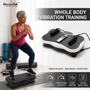 Vibration Plate Exercise Machine, 4D Massager, Mini Exercise Equipment