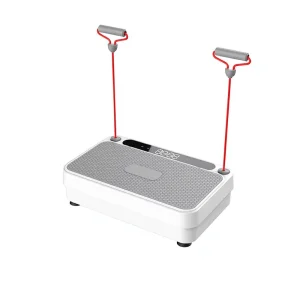 Vibration Plate Exercise Machine with Detachable Push-Up Hand Bars