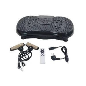 Vibration Plate Exercise Machine with Resistance Bands and Remote Whole Body Vibration Fitness Platform