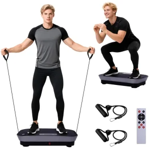Vibration Plate Machine with 180 Speeds, Vibrating Fitness Platform, 460LB Capacity