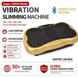 Vibration Platform Whole Body Vibration Machine, 120 Speed Levels, 3+1 Modes, Music Sync, Quiet Motor, Anti-Slip, Home Use