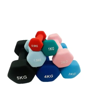 Vinyl-Coated PVC Dumbbell Lightweight Arm Training Yoga Use Solid Cast Iron Dumbbell for Women