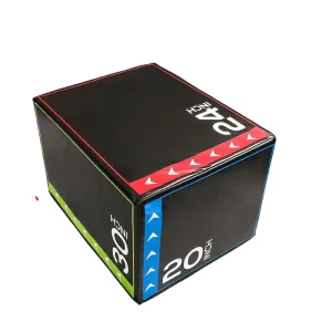 Vinyl-Covered High-Density Weighted 3-in-1 Foam Plyo Box, 20 x 24 x 30 in
