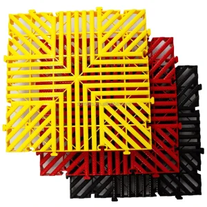 Vinyl Floor Tiles Anti Slip Waterproof Interlocking Design for Indoor Use 5 Year Warranty for Car Wash Applications