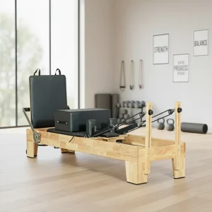 W15 Oak Wood Frame Pilates Reformer for Commercial Use