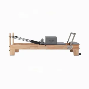 W15 Portable Oak Pilates Reformer Adjustable Studio Strength Training Equipment