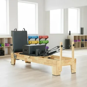 W15 Solid Oak Pilates Reformer Training Machine