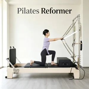 W23A Maple Pilates Cadillac Reformer with Half Tower Eco-Friendly Commercial Studio Equipment