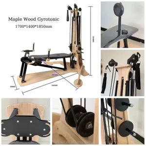 W42A Adjustable Maple Wood Pilates and Yoga Health Equipment Durable Multifunction Home Gym and Studio Use 3 Year Warranty