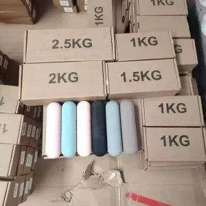 WG2293 1.5 Eco-friendly Color Silicone Dumbbells for Women Yoga Training