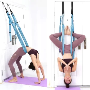 Waist Back Leg Stretch Strap Yoga Stretcher Fitness Band