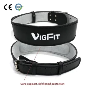 Waist Support Powerlifting Weightlifting Gym Belt with Lever Buckle for Strength Training