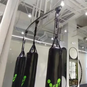 Wall-Mount Boxing Sandbag Bracket and Punching Bag Rack with Pull-Up Bar