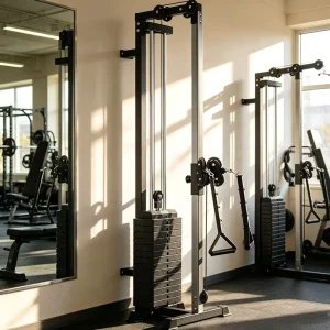 Wall-Mounted Cable Crossover Machine with Multi-Function Training Station