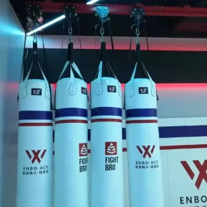 Wall-Mounted Sliding Rail Boxing Punching Bag Rack