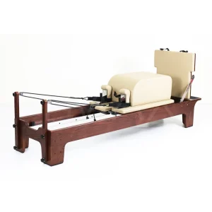 Walnut Pilates Reformer Machine Large Pilates Equipment Core Bed