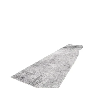 Washable 3×8 Hallway Runner Rug Modern Stain Resistant Indoor Mat Non Slip Rubber Backing Thin Super Soft Polyester Low