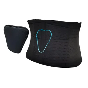 Washable Breathable Mesh Lower Back Brace Lumbar Support Belt with Removable Pad