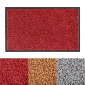 Washable Entrance Floor Mat Eco-Friendly Rubber Low-Profile Doormat Rubber-Backed Kitchen Door Mat