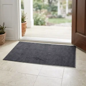 Washable Non-Slip Machine-Woven Soft Nylon Door Mat for Indoor Bathroom and Toilet Floors