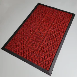 Washable Non-Slip Thin Grass Door Mat with Rubber Backing Dirt-Trapping Entry Mat
