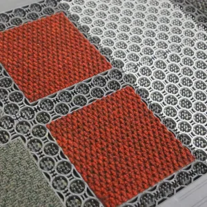 Washable PVC Interlock Modular Mat Carpet Entrance Exit Doormat for Home Hotel Office or Outdoor Use