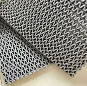 Washable PVC S-Drainage Mat, Waterproof Anti-Slip Bathroom and Swimming Pool Mat