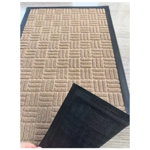 Washable Pet-Friendly Outdoor Indoor TPE-Bottom Non-Slip Dirt-Trapping Front Door Mat for Home