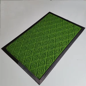 Washable Puzzle-Pattern Outdoor Door Mat with Anti-Slip Rubber Backing