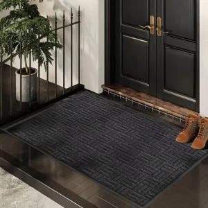 Washable Rubber Door Mat for Indoor Outdoor Use Non-Slip Custom Color & Pattern