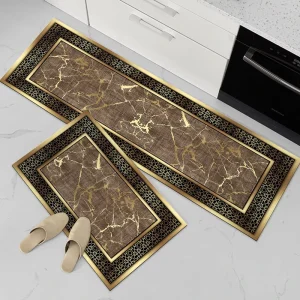 Water Absorbent Diatom Mud Mat for Kitchen, Under Sink and Shower Room, Non-Slip Fast-Drying Fabric Floor Rug