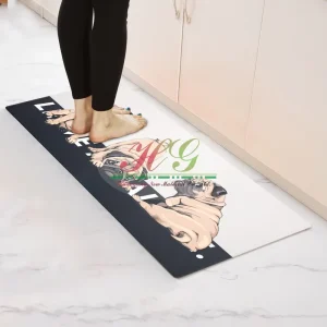 Waterproof Anti-Fatigue Kitchen Door Mat with Dog Designs