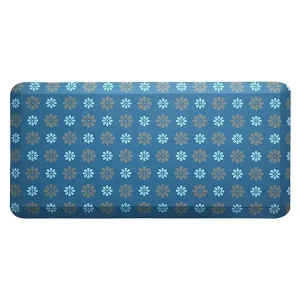Waterproof Anti-Fatigue Thick Cushioned Pet-Friendly Floral Kitchen Desk Floor Mat