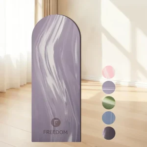 Waterproof Color Block PU-Surface Yoga Mat, Non-Slip