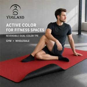 Waterproof Double-Color TPE Yoga Mat Anti-Tear Non-Slip Exercise Pad
