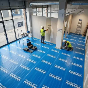 Waterproof Floor Protection Roll Ground Cover Mat for Workshop Painting, Construction and Renovation