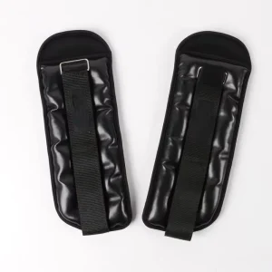 Waterproof Home Gym Fitness Weight Black 2kg PU Leather Arm and Leg Sandbag Ankle Weights