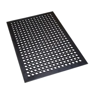 Waterproof Non-Slip Heavy-Duty Rubber Floor Mat Honeycomb Drainage Interlocking Anti-Fatigue