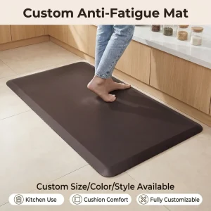 Waterproof Non-Slip PVC Anti-Fatigue Kitchen Mat for Kitchen, Sink, or Laundry Area