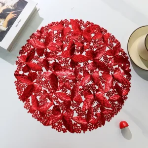 Waterproof Oil-Resistant Heat-Insulating Hollow PVC Placemat