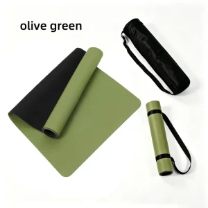 Waterproof PU Yoga Mat Oil Resistant Clean Natural Rubber Pilates Cardio Exercise Custom Logo Supplier
