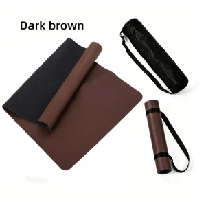 Waterproof PU Yoga Mat Oil Resistant Cleanable Natural Rubber Pilates Cardio Exercise Manufacturer