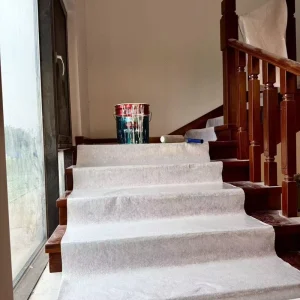 Waterproof Paint-Proof Self-Adhesive Padded Floor Covering for Carpet Protection