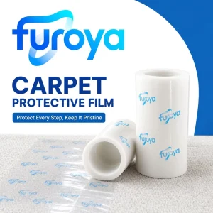 Waterproof Plastic Film Carpet Masking Protection Roll 60cm Width Designed for Residential Painting and Remodeling Projects