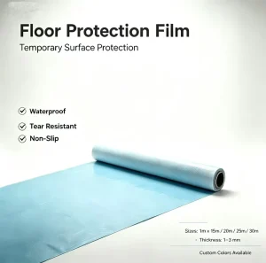 Waterproof Removable Self-Adhesive Non-Woven Floor Protection Film for Renovation and Painting