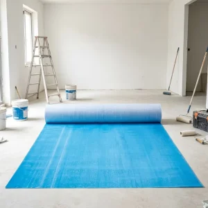 Waterproof Self Adhesive Felt Painter Drop Cloth Anti Slip Nonwoven Floor Protection Fabric
